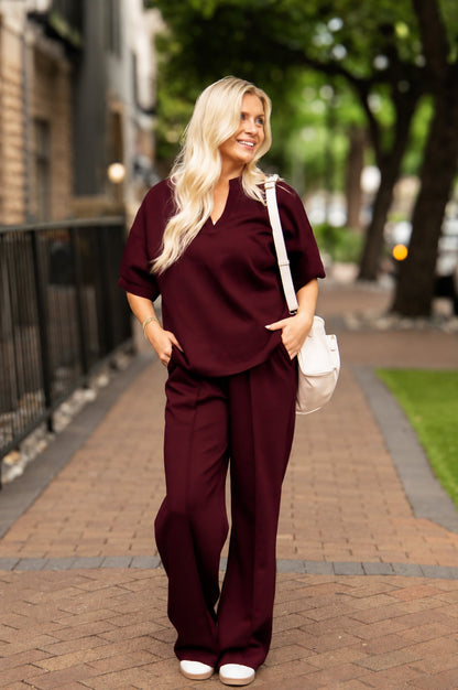 Butter Soft Pants, Maroon