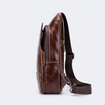 Men’s Leather Sling Bag – Professional Commute