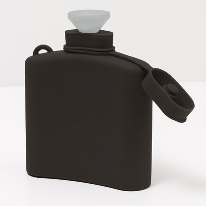 Signature Silicone Hip Flask 8Floz - Black