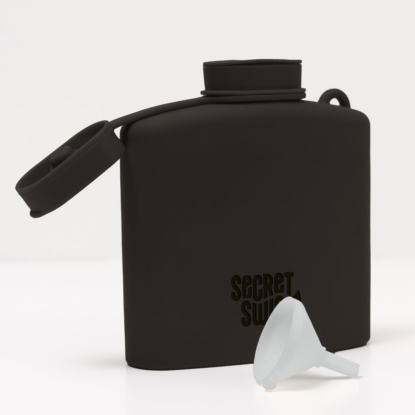 Signature Silicone Hip Flask 8Floz - Black
