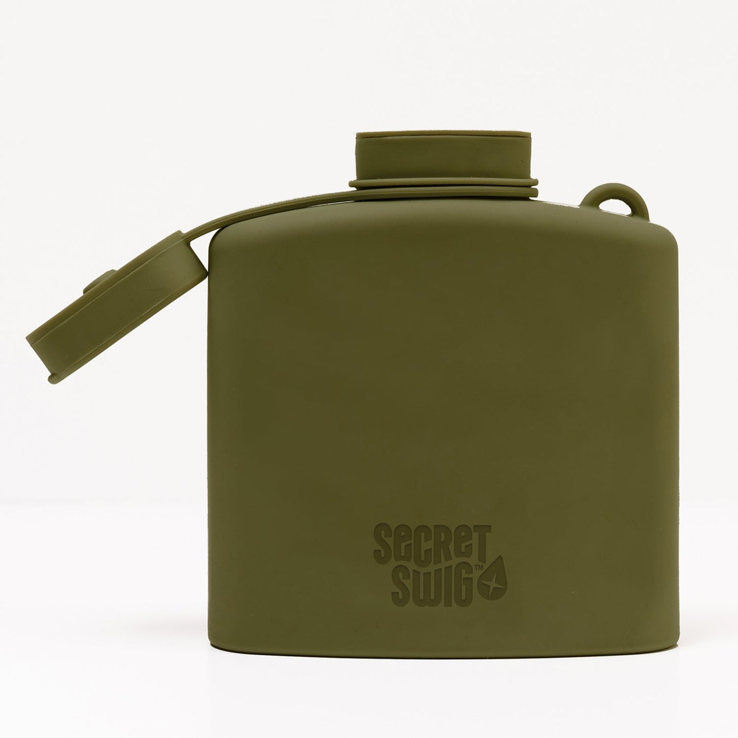 Signature Silicone Hip Flask 8Floz - Olive