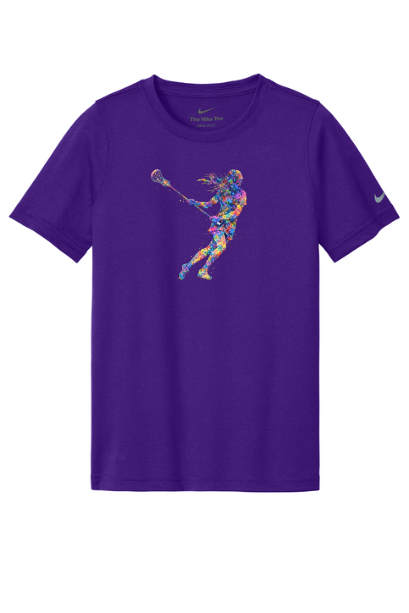 Lacrosse Graffiti Girl Youth Nike T-Shirt - SUNKDX8787SIGRGIR