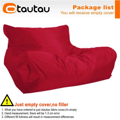 OTAUTAU Swimming Pool Floating Bean Bag Pouf Lounger Cover No Filler Waterproof Sofa Bed Sac Chaise Lounge Recliner Puff SF019