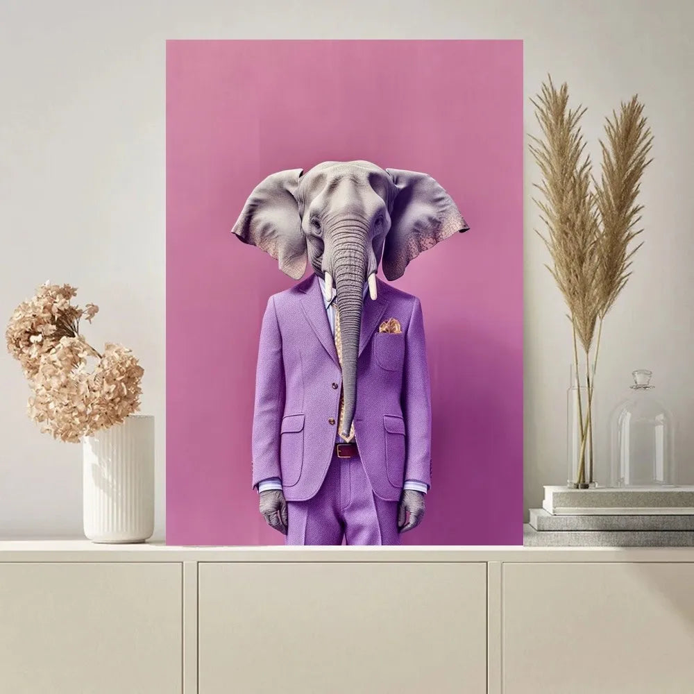 Fashion Animal Fashion Funny Poster Paintings on The Wall Picture for Living Room Interior Painting Room Decoration