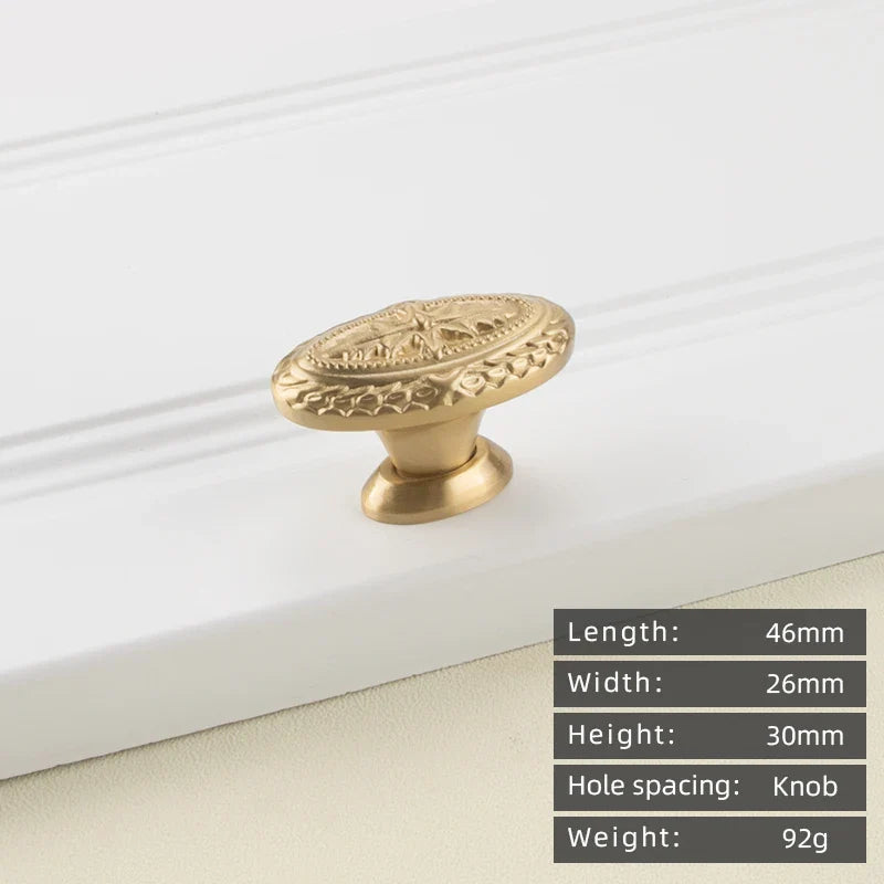 Minimalist solid brass cabinet pulls & handles