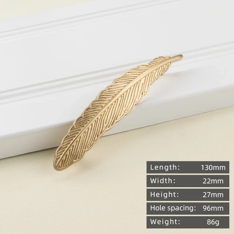 Minimalist solid brass cabinet pulls & handles
