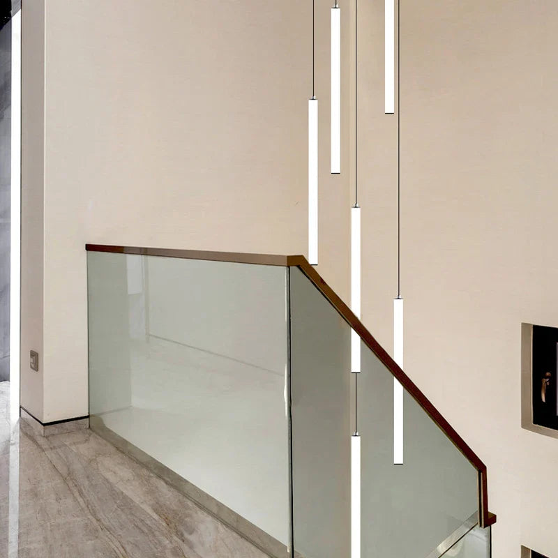 Staircase LED Chandelier Large Lamp
