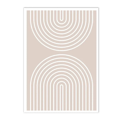Pink Rainbow Geometric Line Abstract Boho Room Decor Modern Wall Art Canvas Painting Nordic Posters And Prints Living Room Decor