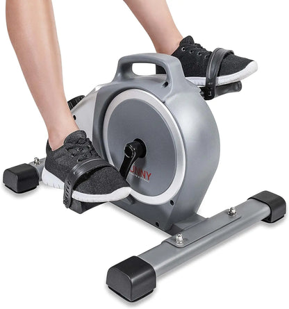 Health & Fitness Magnetic Under Desk Mini Exercise Cycle Bike, Dual Function Pedal Exerciser with Digital Monitor and Carr