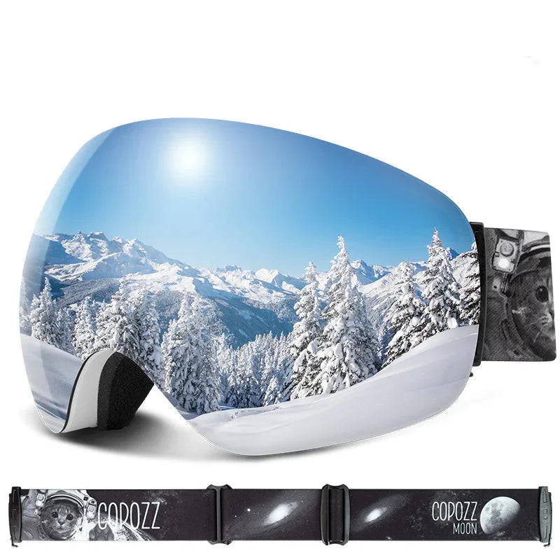 Enhanced Night Vision Frameless Ski Goggles