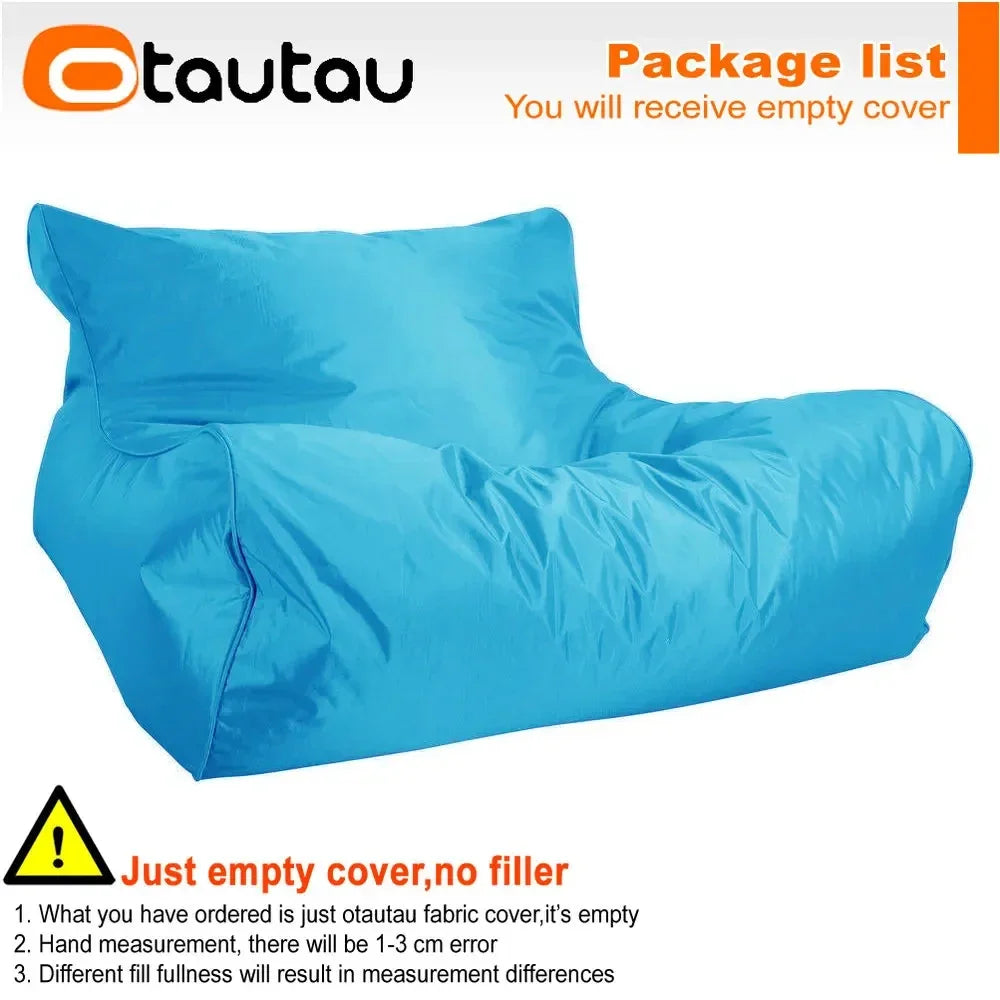 OTAUTAU Swimming Pool Floating Bean Bag Pouf Lounger Cover No Filler Waterproof Sofa Bed Sac Chaise Lounge Recliner Puff SF019