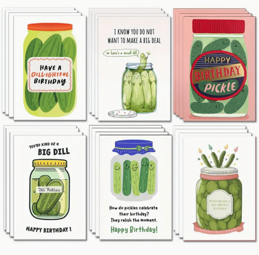 Custom Pickle Birthday Card for Personalized Greetings
