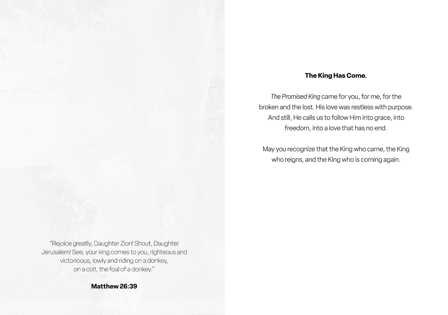 The Promised King  Easter Greeting Card