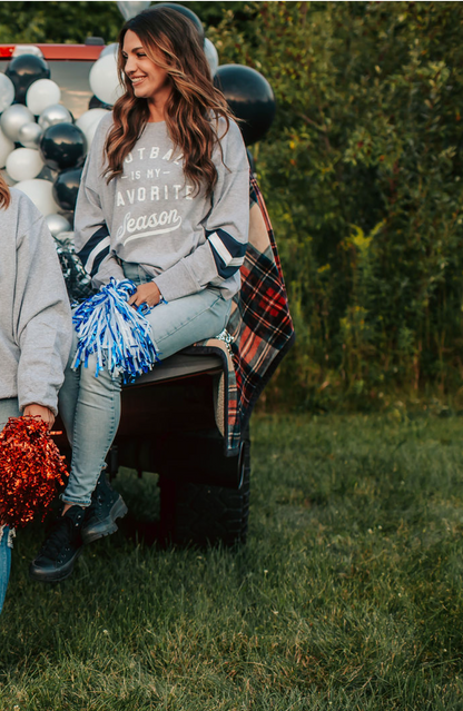 Football Is My Favorite Season Varsity Long Sleeve T-Shirt