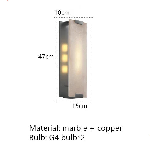 Natural Marble LED Wall Sconce