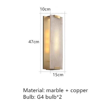 Natural Marble LED Wall Sconce