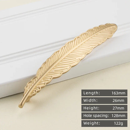 Minimalist solid brass cabinet pulls & handles