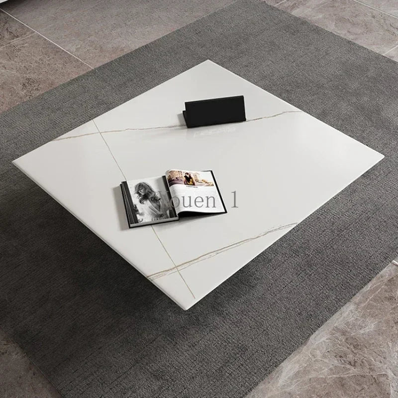 Corner Marble Elegant Coffee Tables Nordic Dining Luxury Coffee Tables Hotel Floor Stolik Kawowy Living Room Furniture YQ50CT