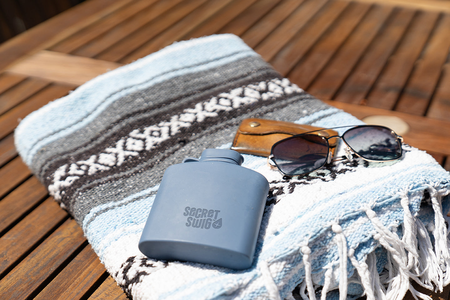 Signature Silicone Hip Flask 8Floz - Midnight Pine