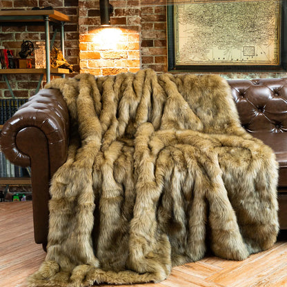 LUX Soft Faux Fur Blanket