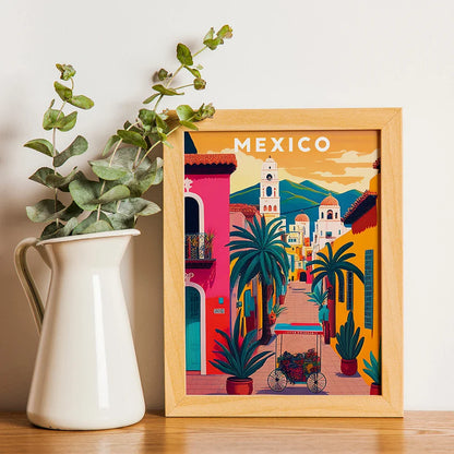 Arizona Desert Cactus Mexico Humanities Travel Landscape Wall Art Canvas Painting Nordic Poster Pictures Living Room Home Decor