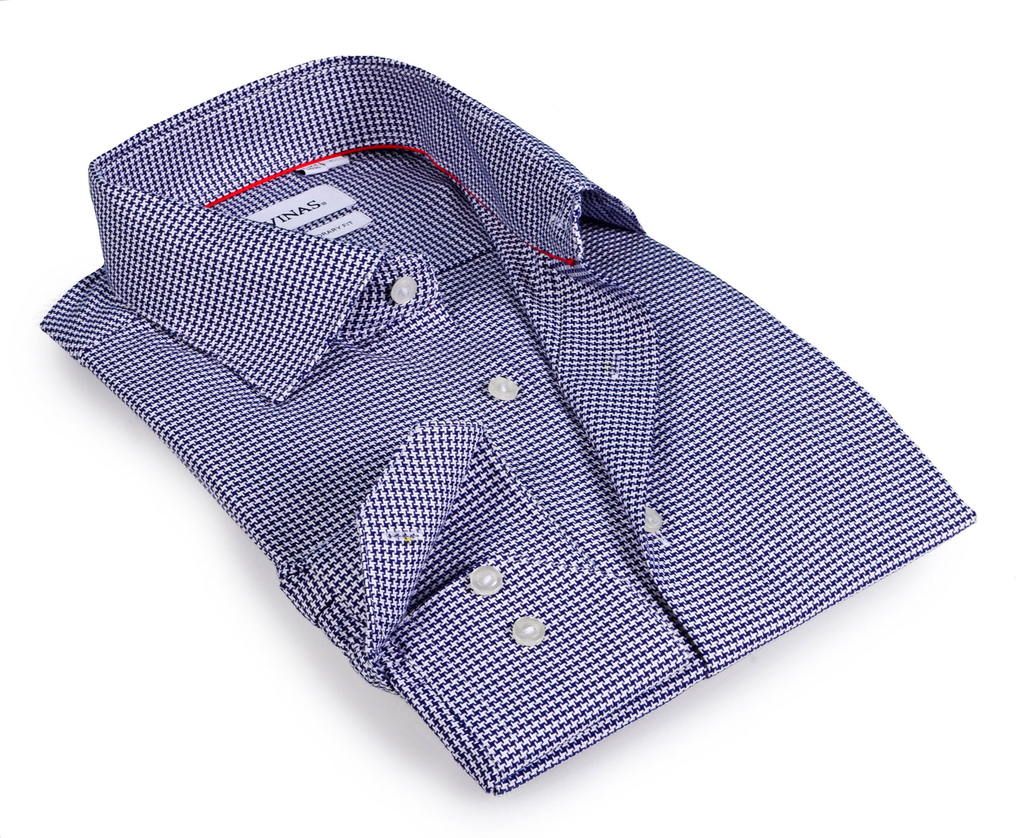 Shirt // Contemporary Fit - contrast  trimming- Final Sale - Size Small