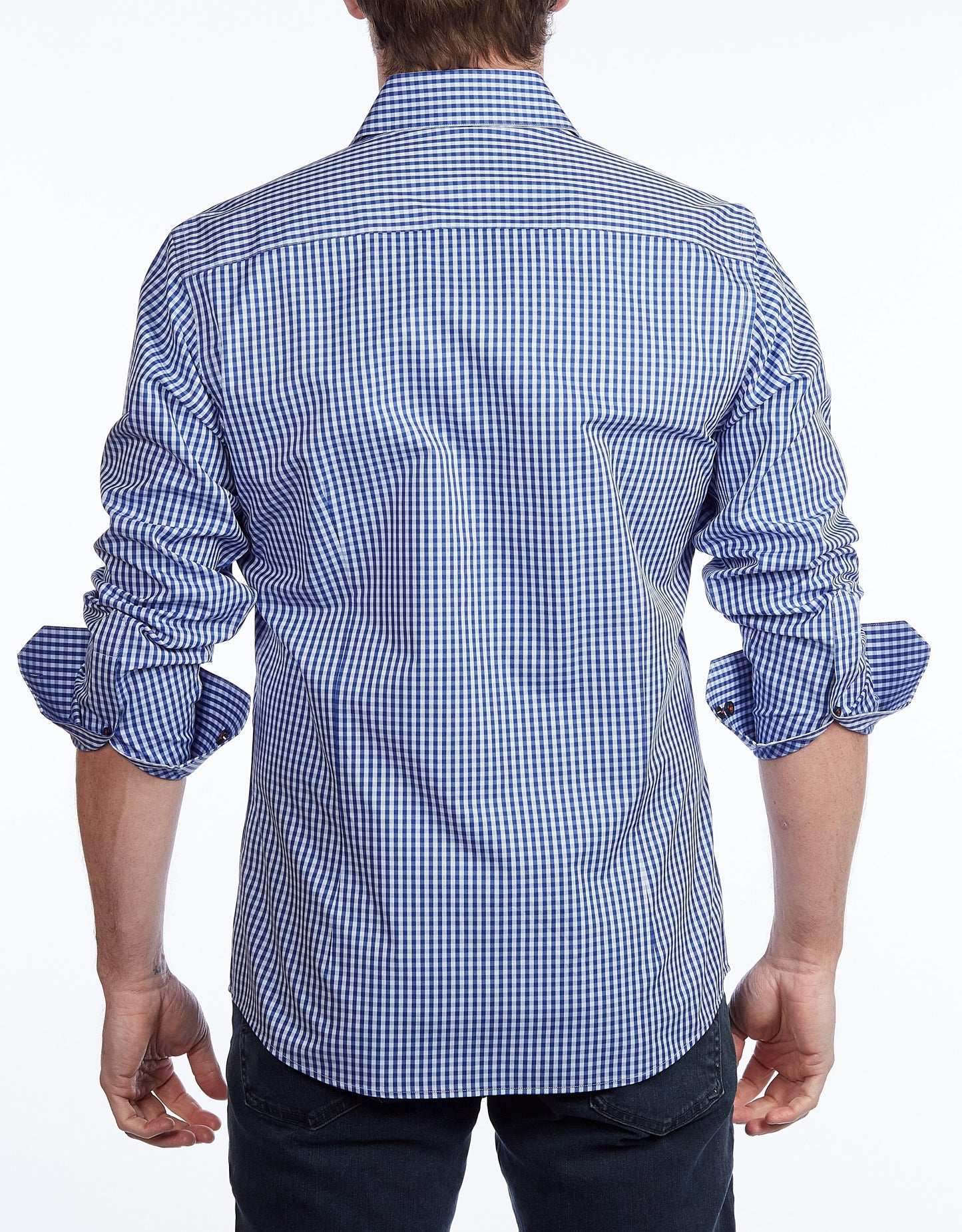 Signature Shirt //  - Contemporary Fit - contrast  trimming - final sale - Size Small