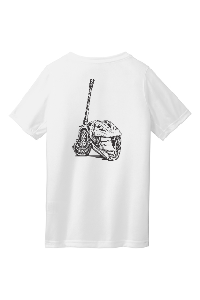 Lacrosse Outline Youth Nike T-Shirt - SUDV7317STICKHELMOUT
