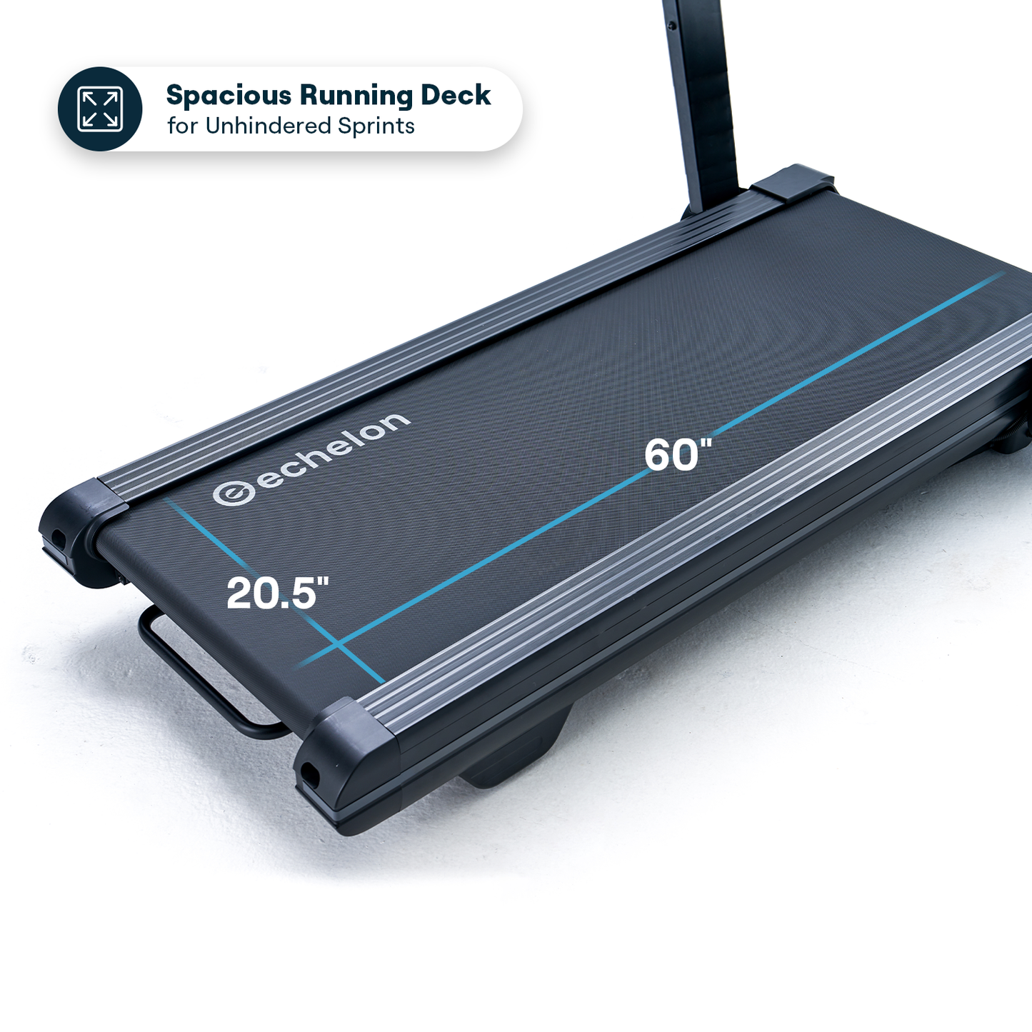 Echelon Stride-6 S™ 2026 Auto-Fold Smart Treadmill w. 10″ HD Touchscreen