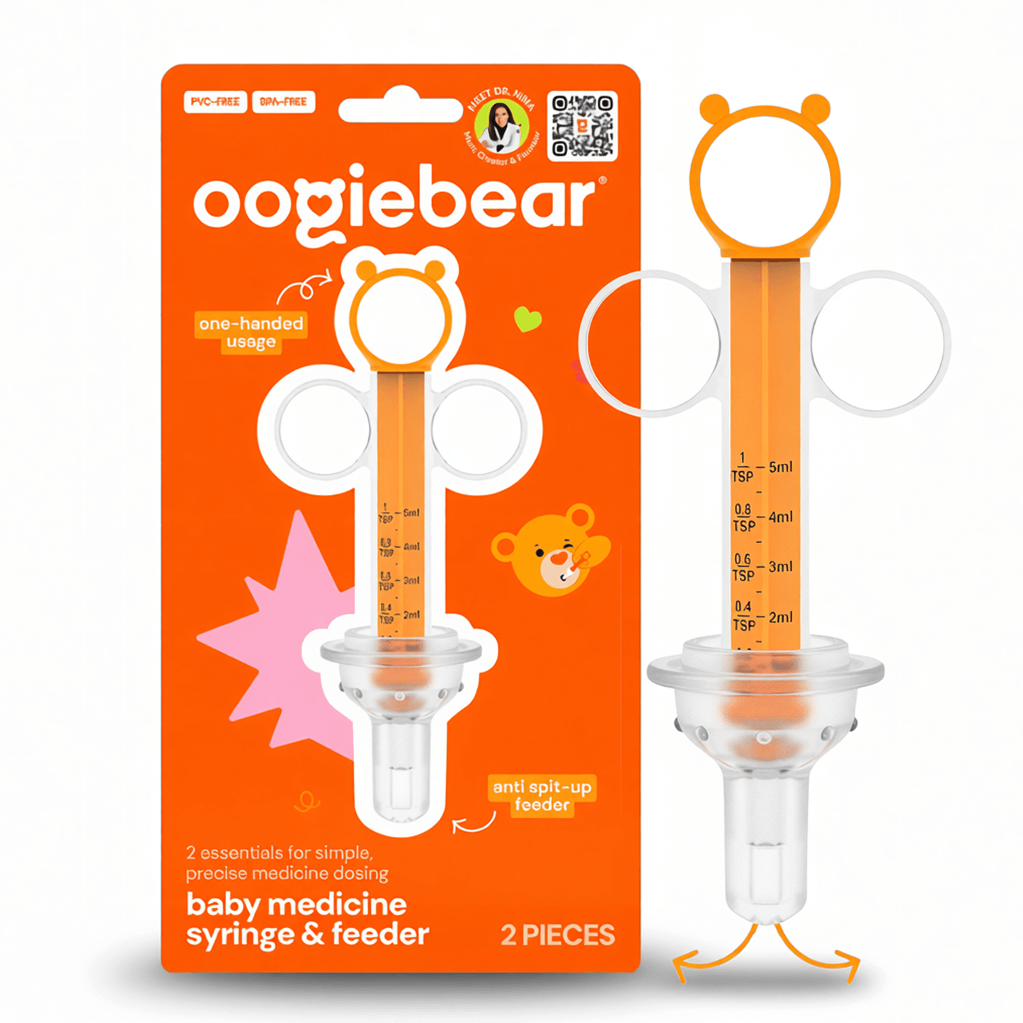 oogiebear baby medicine syringe & feeder