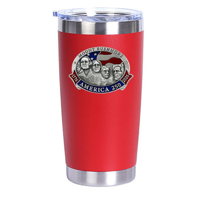 America's 250th Anniversary Mount Rushmore Chrome Thermal Drink