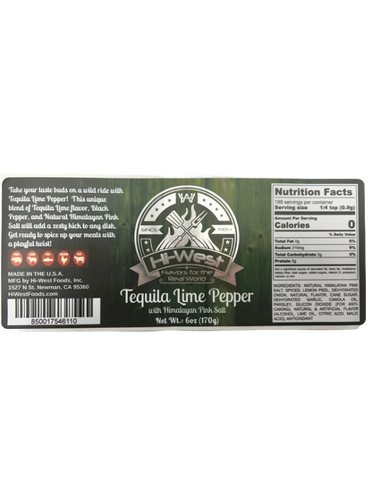 Hi-West Tequila Lime Pepper Seasoning