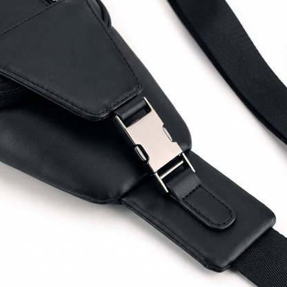 Men’s Leather Sling Bag – Secure Anti-Theft