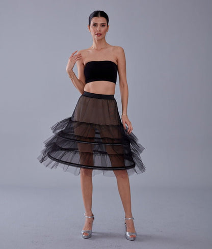 Black Petticoat Skirt