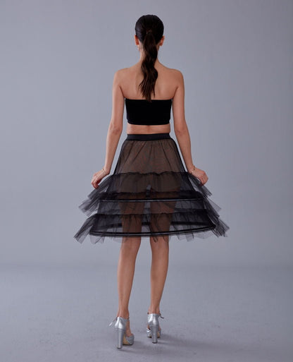 Black Petticoat Skirt