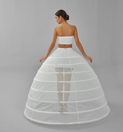 Hoop Skirt ,Wedding Dress Underskirt, White Petticoat Skirt