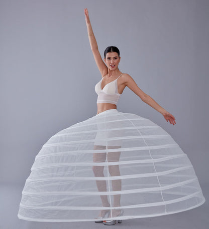 White Petticoat for Costumes and Bridal Gowns, Crinoline