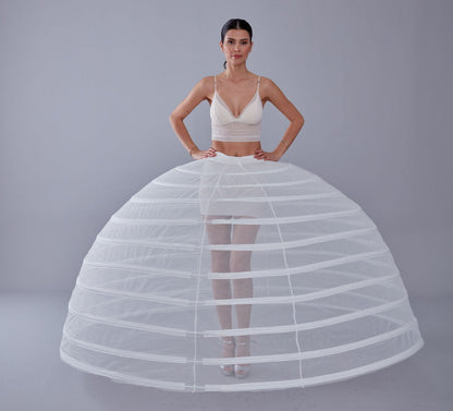 White Petticoat for Costumes and Bridal Gowns, Crinoline