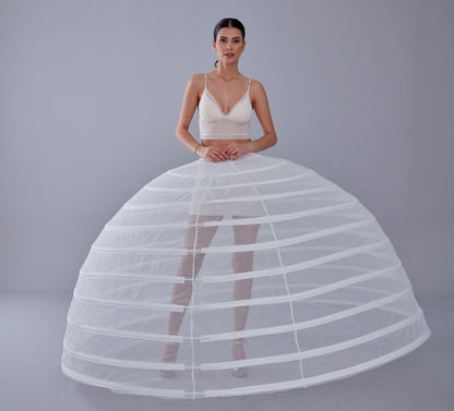 White Petticoat for Costumes and Bridal Gowns, Crinoline