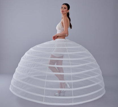 White Petticoat for Costumes and Bridal Gowns, Crinoline