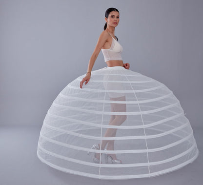 White Petticoat for Costumes and Bridal Gowns, Crinoline