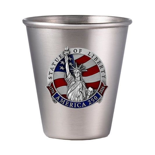 America's 250th Anniversary Statue of Liberty Stainless Steel Tapered Shot