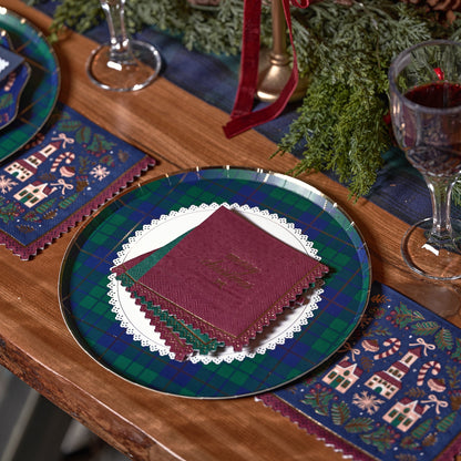 Merry Christmas Cocktail Napkins - Classic Christmas