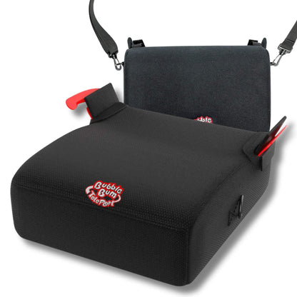 BubbleBum Teleport Backless Booster Car Seat, Kids Booster Seat for Car 40-100 lbs, Telescopic Portable Carseat, Ideal for Everyday Use and Foldable for Travel, - Black✔️
