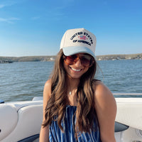 United States of America - Denim Blue Vintage Trucker Hat