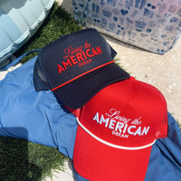 Living the American Dream - Red Vintage Trucker Hat