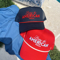 Living the American Dream - Red Vintage Trucker Hat