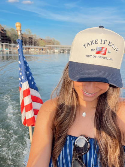Take it Easy Vintage Trucker Hat