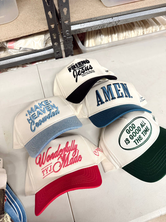 Make Heaven Crowded - Denim Vintage Trucker Hat