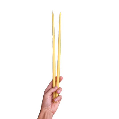 Thin Taper Beeswax Candles